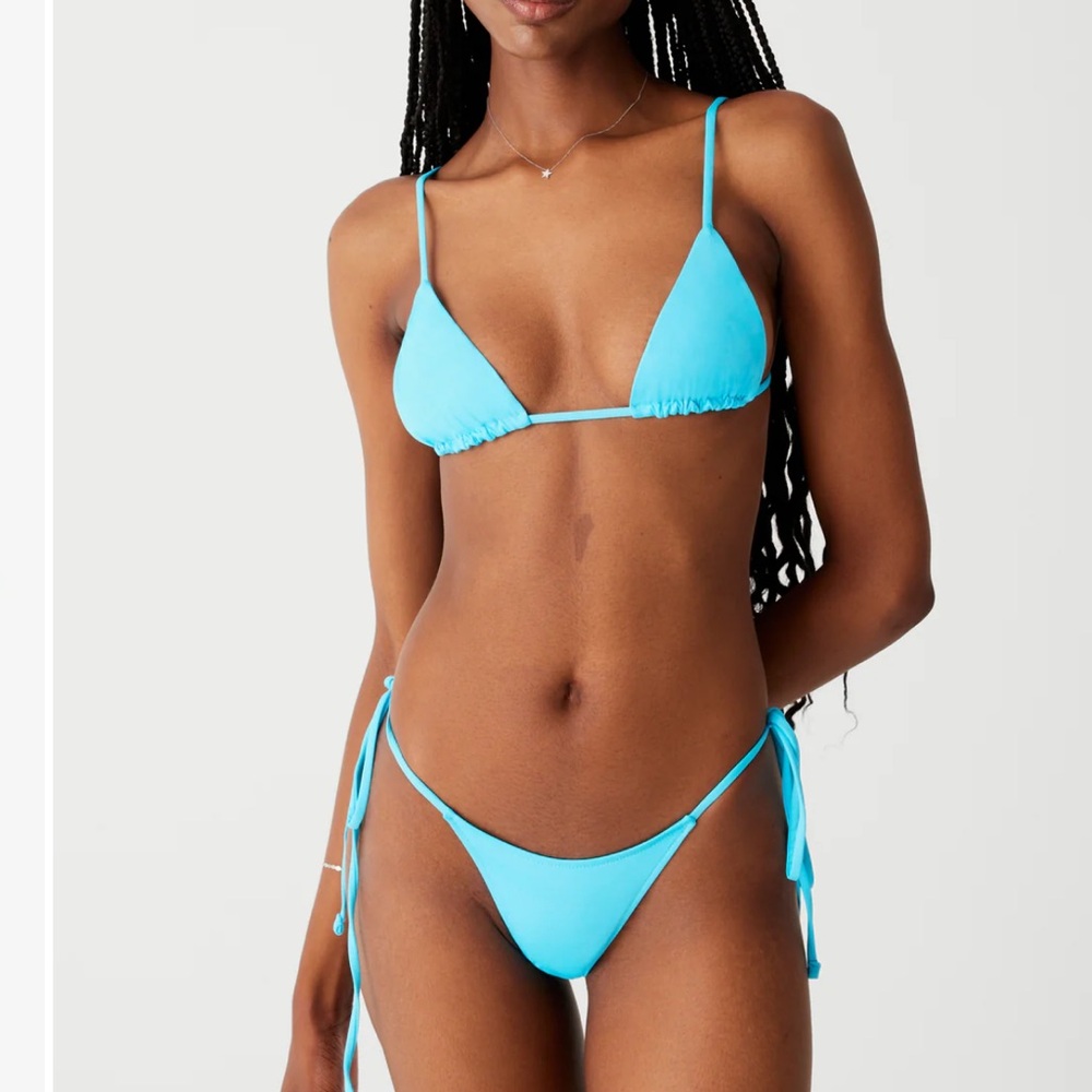 Blue Triangle Bikini Set Frankie’s Bikinis